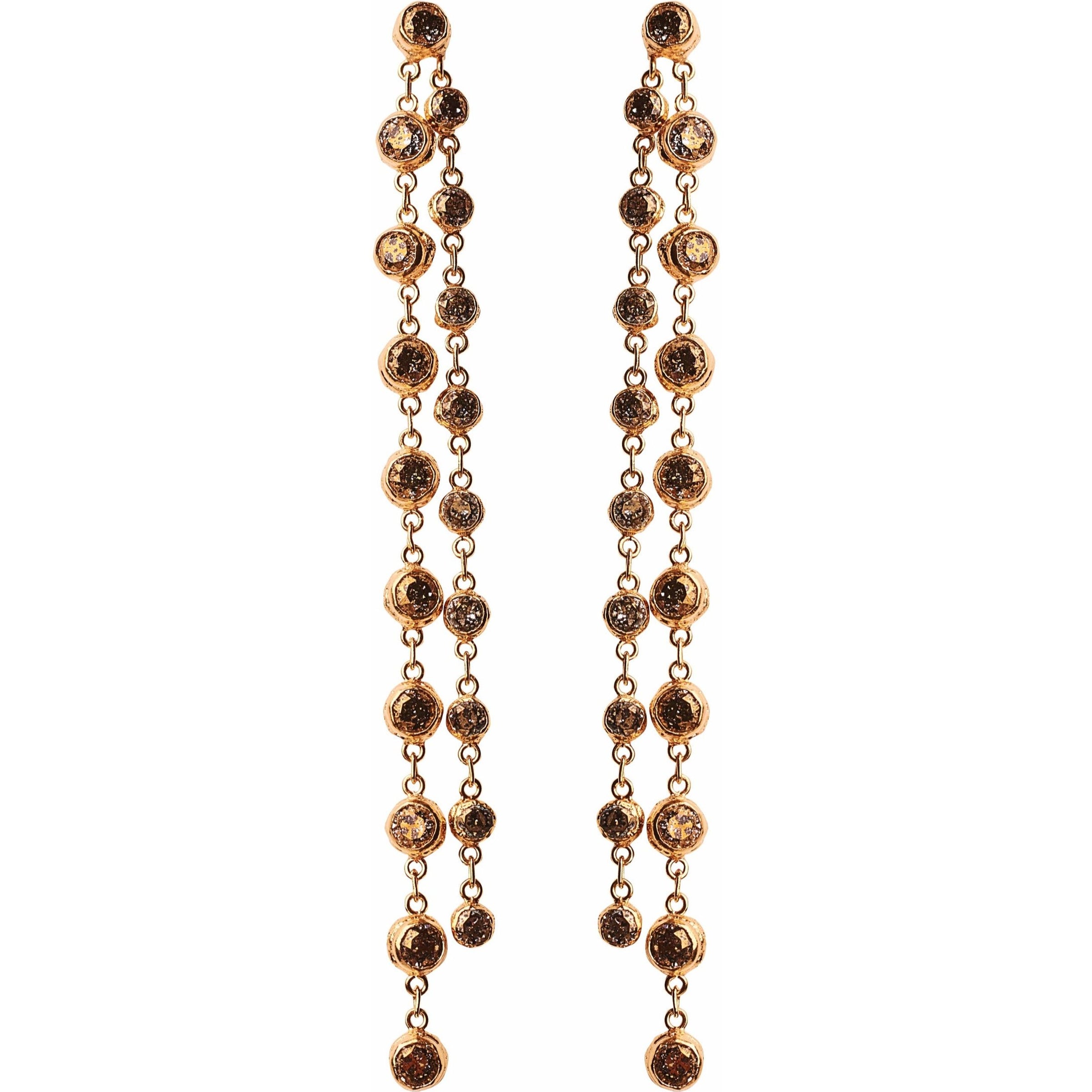 Double gaynor line earrings