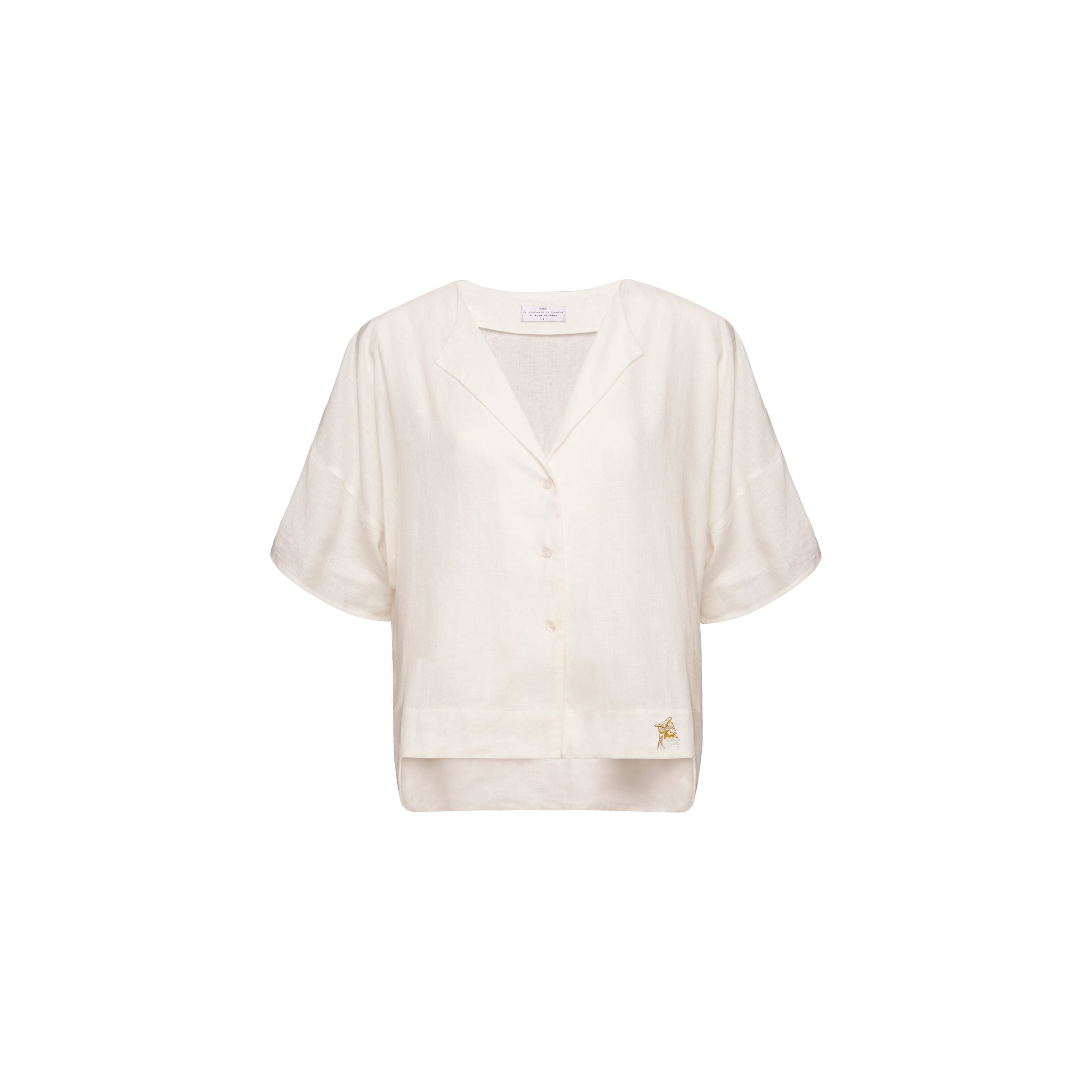 Blusa manga corta Agua Cruda