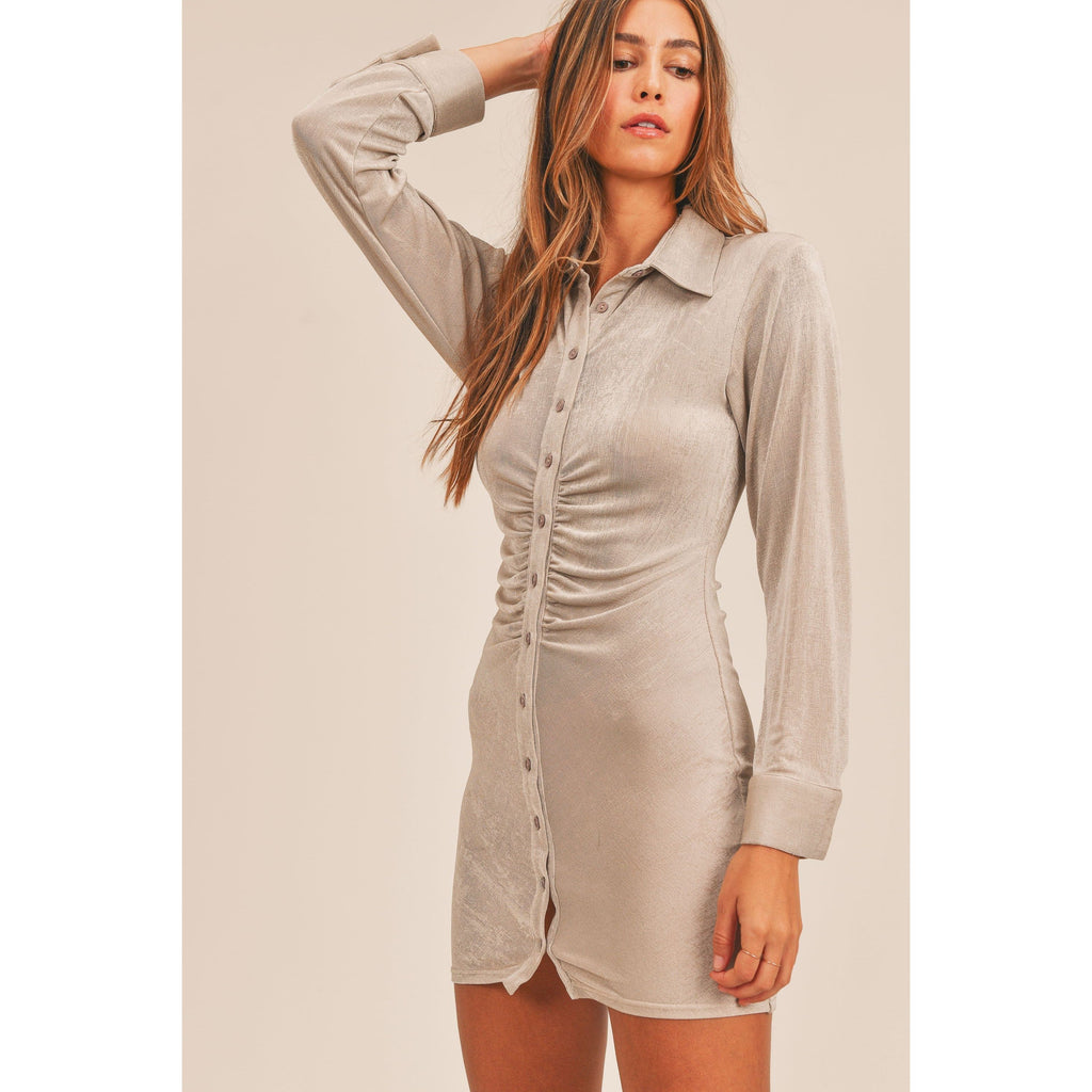 bodycon button up dress Button down bodycon dress Onpost