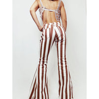 Jeans flared a rayas