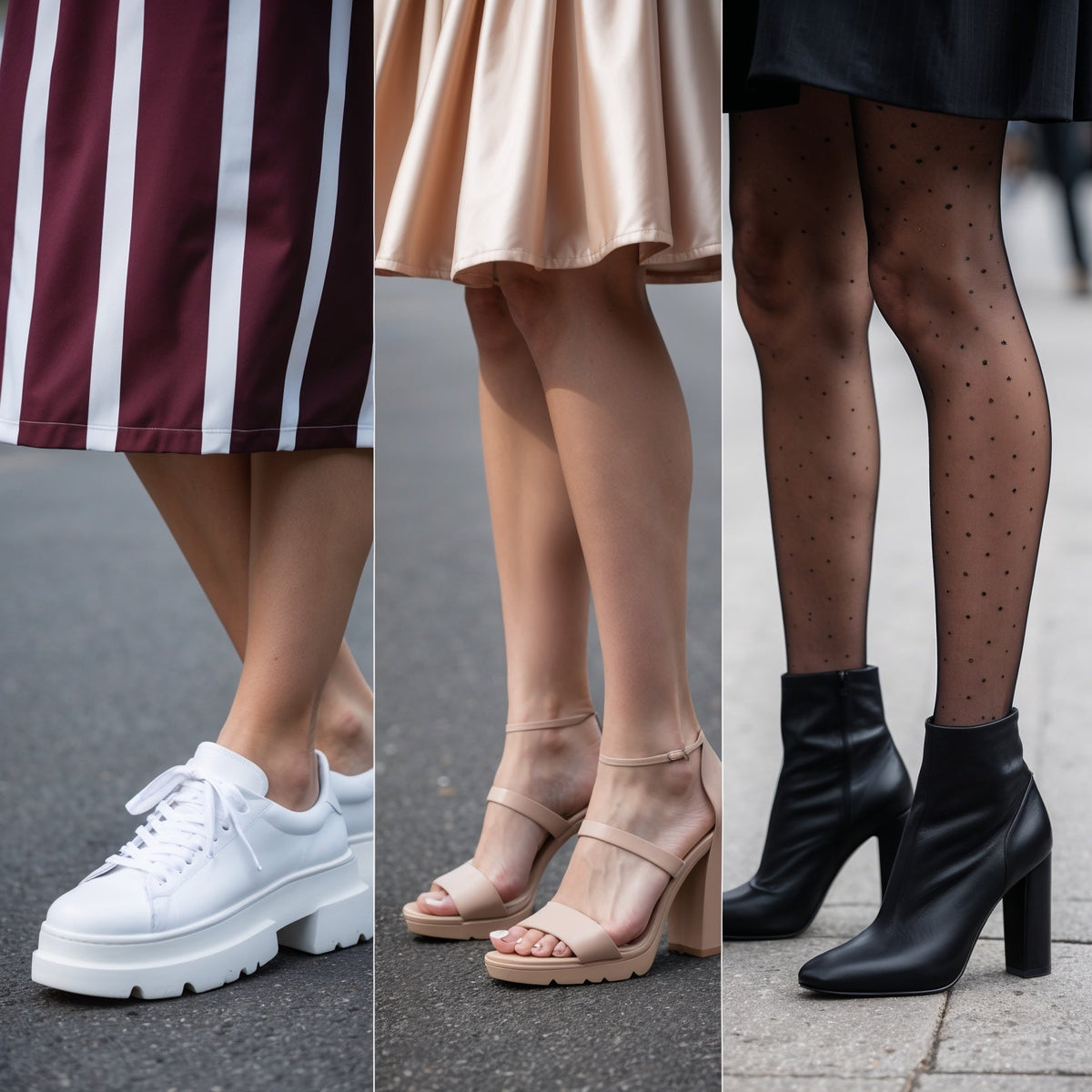 a triptych of 3 of the 10 must have shoes for woman in OnPost