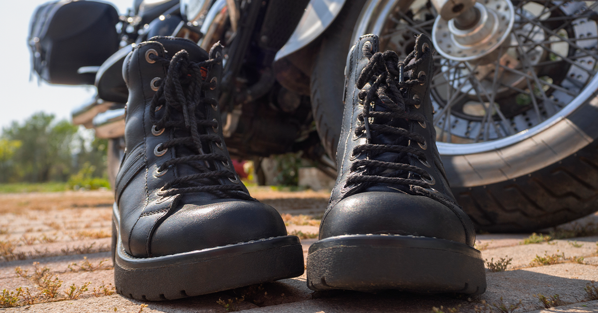 Biker top work boots