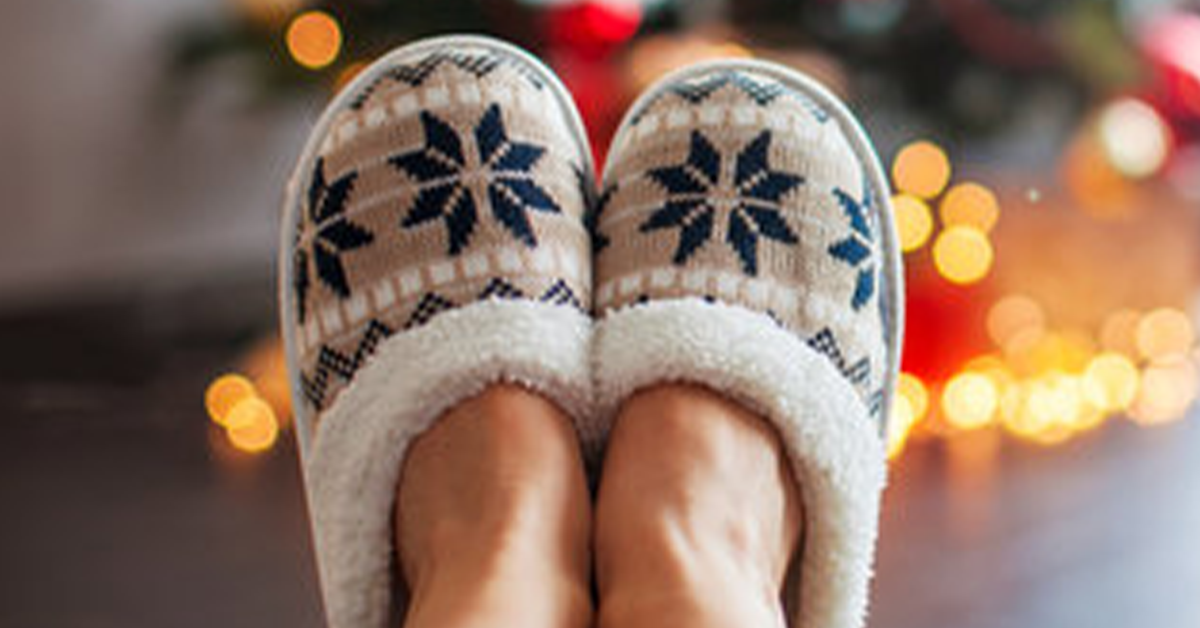 Christmas best sale slippers family