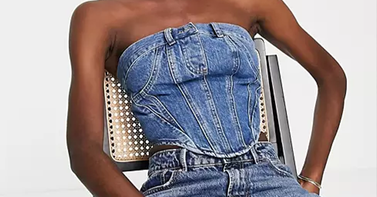 Denim Corset Looks : 1,2,3 or 4 ? . . . . . Fashion style outfit