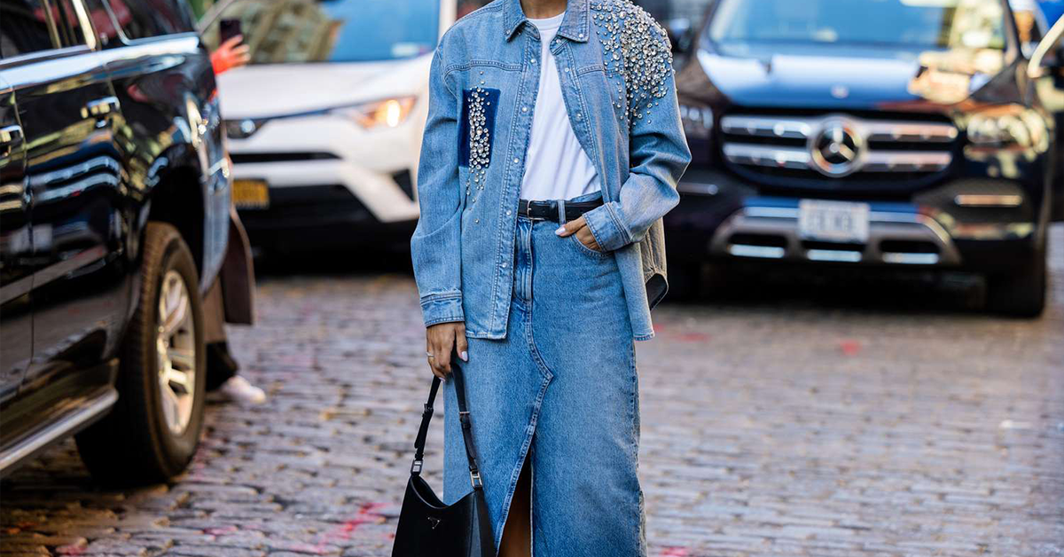 How to style the trendy Denim Maxi Skirt?