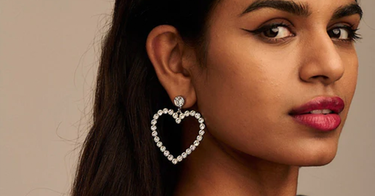 How to wear bold accessories such as Heart Earrings?