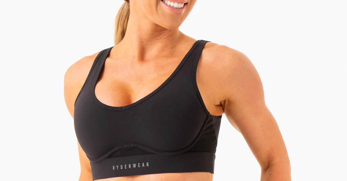 a model showing how to excerise your style with 10 creative ways to use a sports bra