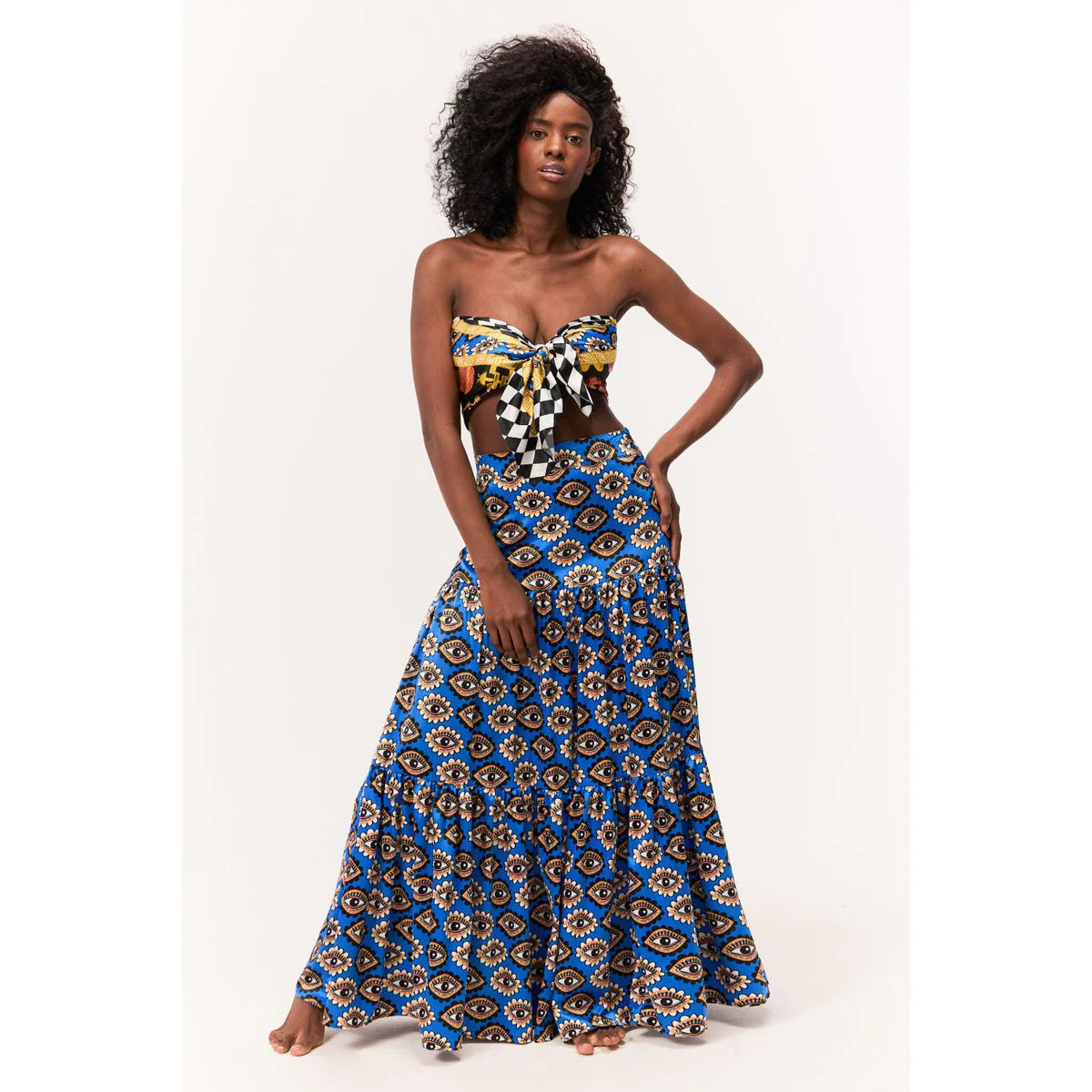 Sleepwear  African print maxi skirt, African print, Printed satin