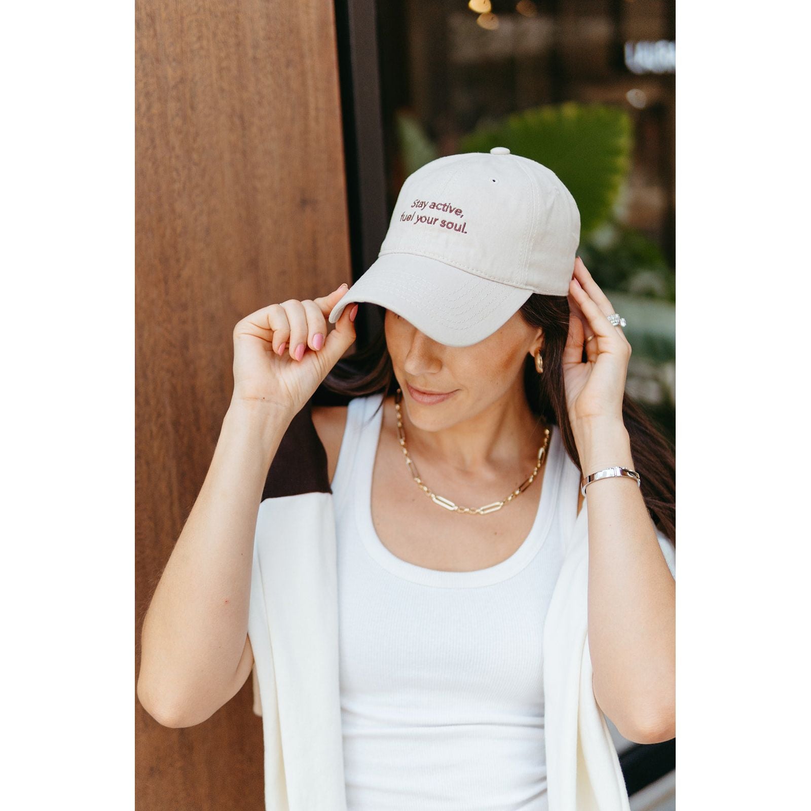 White Mocha Hat