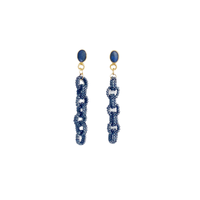 Beaded Link Earrings - Vösh Design Earrings