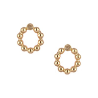 Artfully designed stud gold earrings ideal for those seeking a distinctive and fashionable accessory.