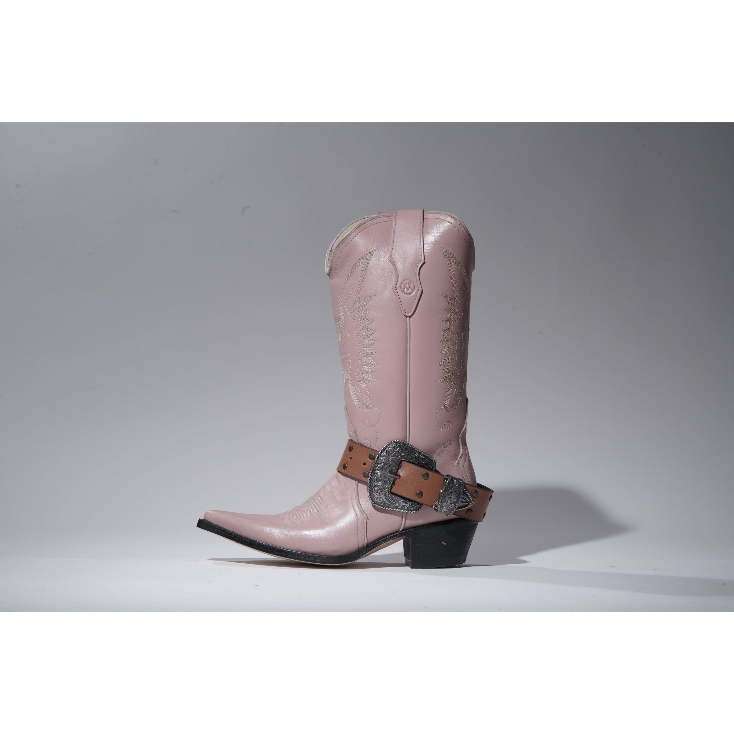 Boot Belt miel con remaches