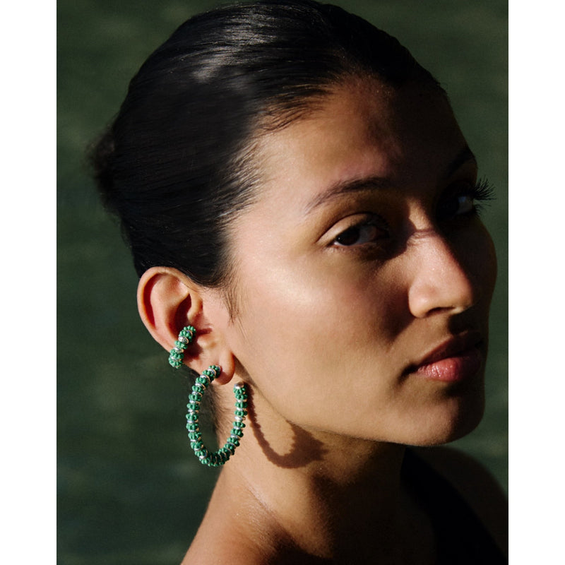 Formation Beaded Maxi Hoops