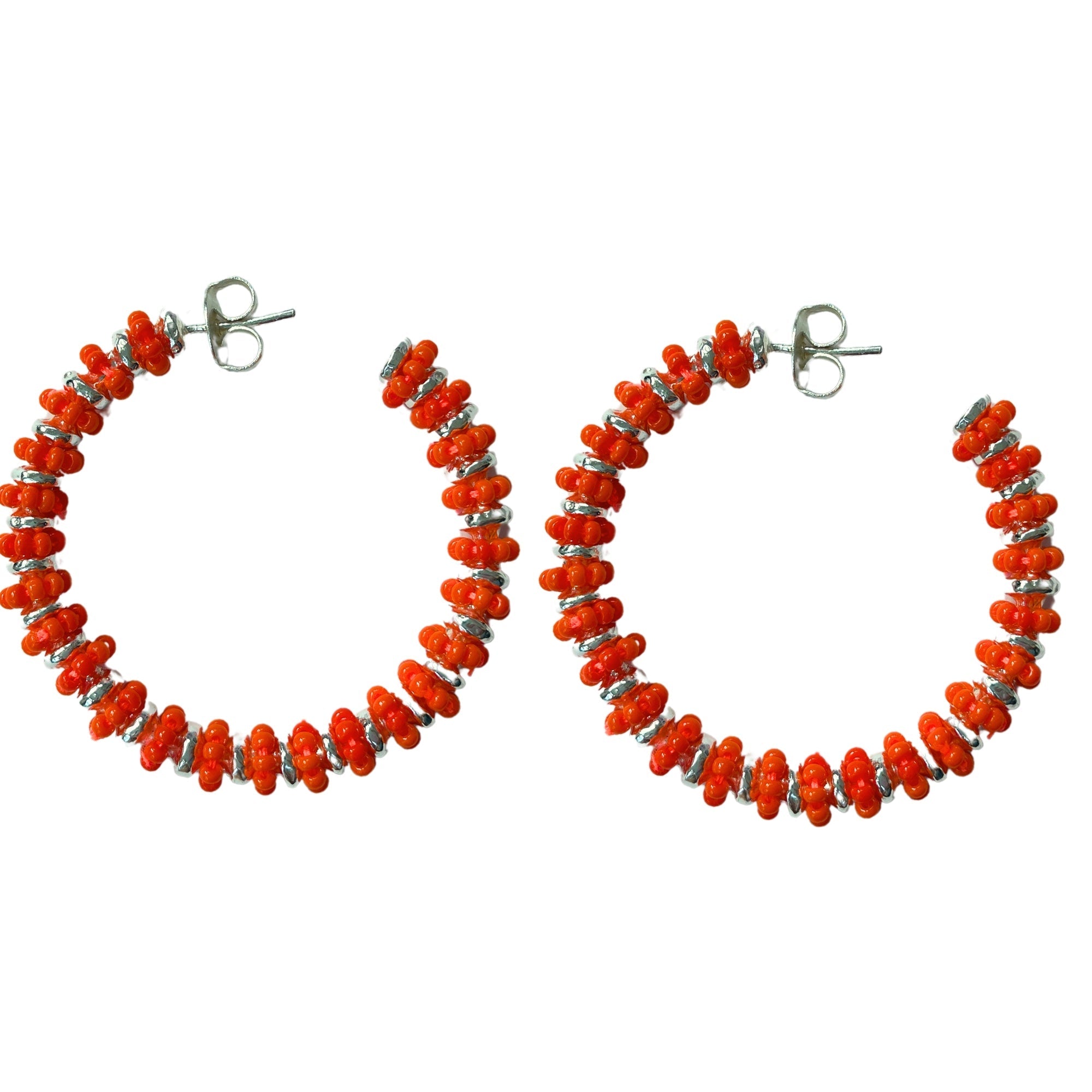 Formation Beaded Maxi Hoops