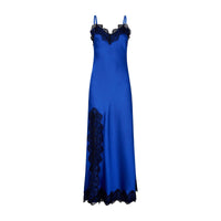 Slip dress largo royal blue