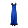 Slip dress largo royal blue