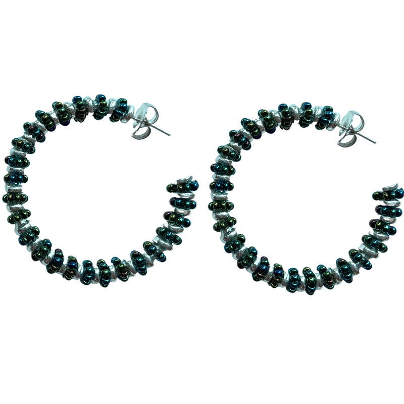 Formation Beaded Maxi Hoops