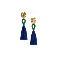 Blue Mini Ballerina Earrings