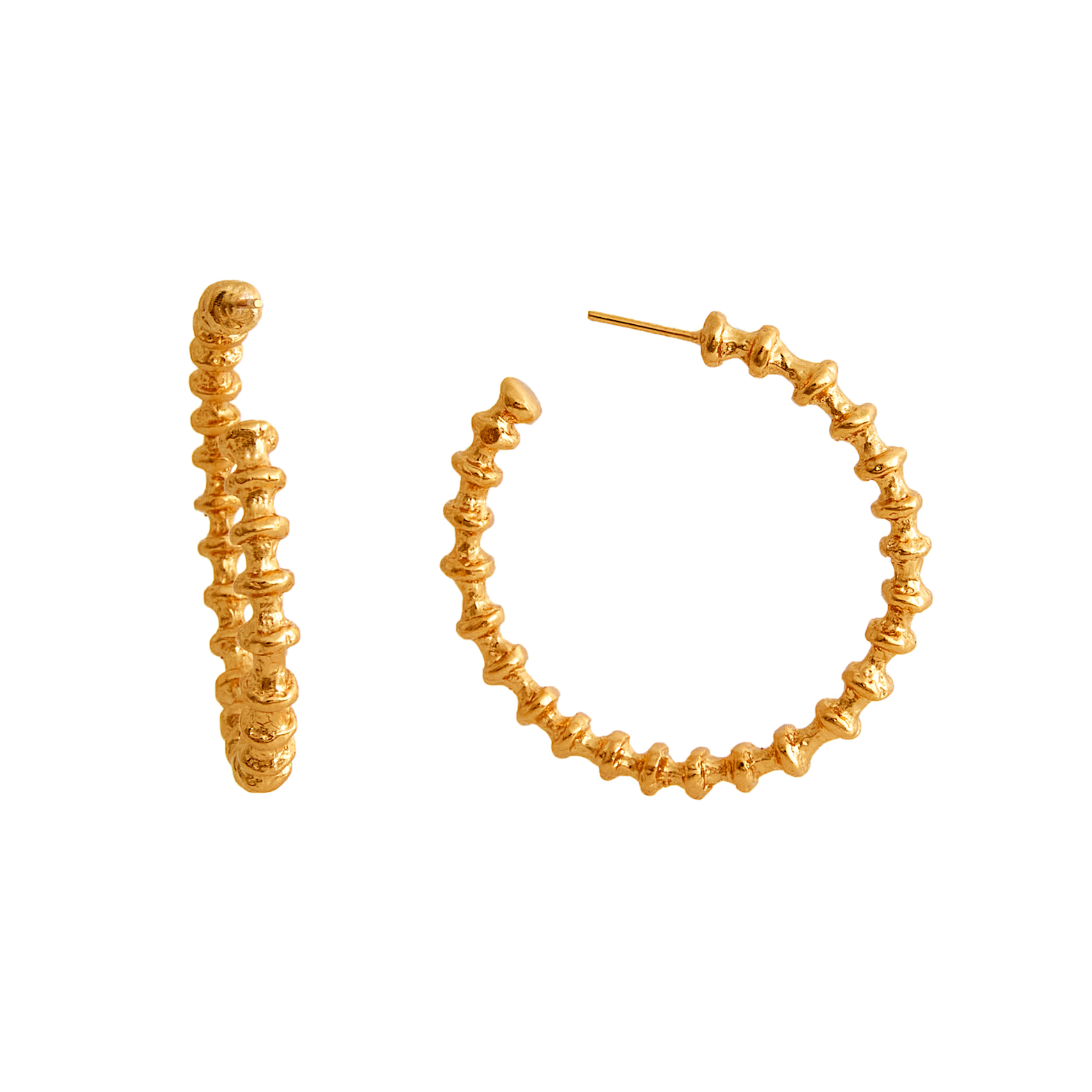 Formation Maxi Hoops Earrings (Gold)