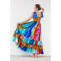 Maxi Dress / Rainbow Jungle