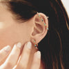Earring Dorado Piedra Multicolor