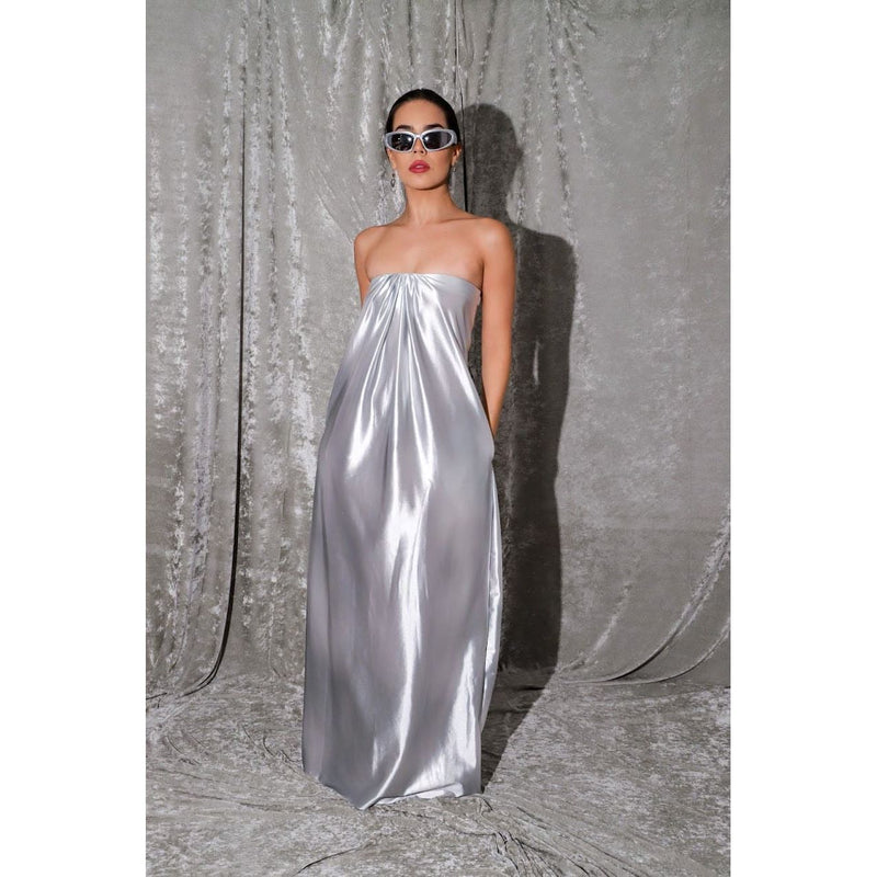 Liquid Silver Dress