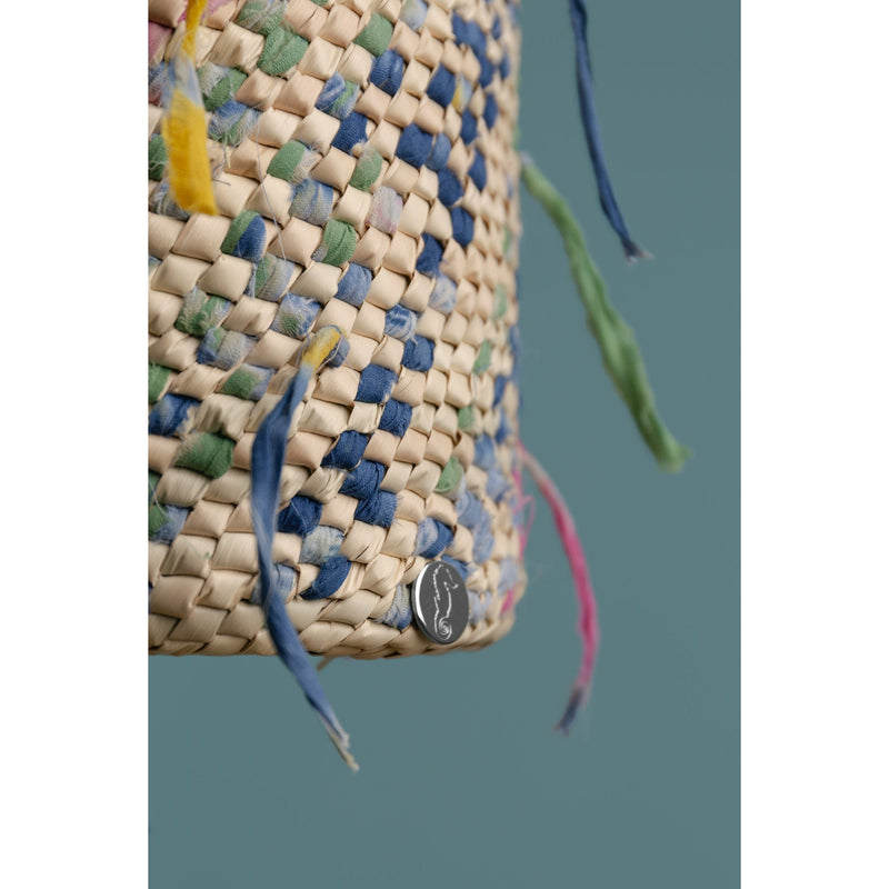 Fringe Bucket / Weaved Fabric / woven fabric (fringes) Bags Agua D´ Mar 