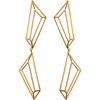 Earrings Dorados Geométricos Dobles