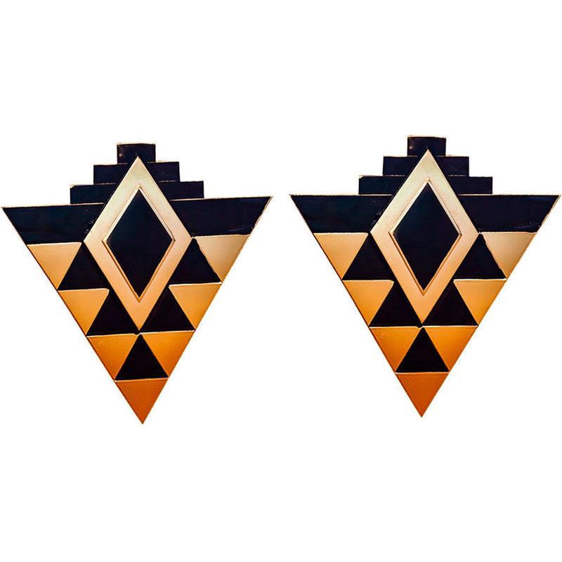Earrings Dorados Grandes Triangulares