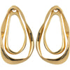Earrings Dorados Ovalados Dobles