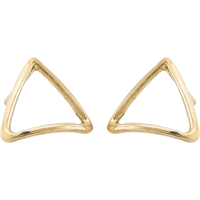 Earrings Triángulo Dorado