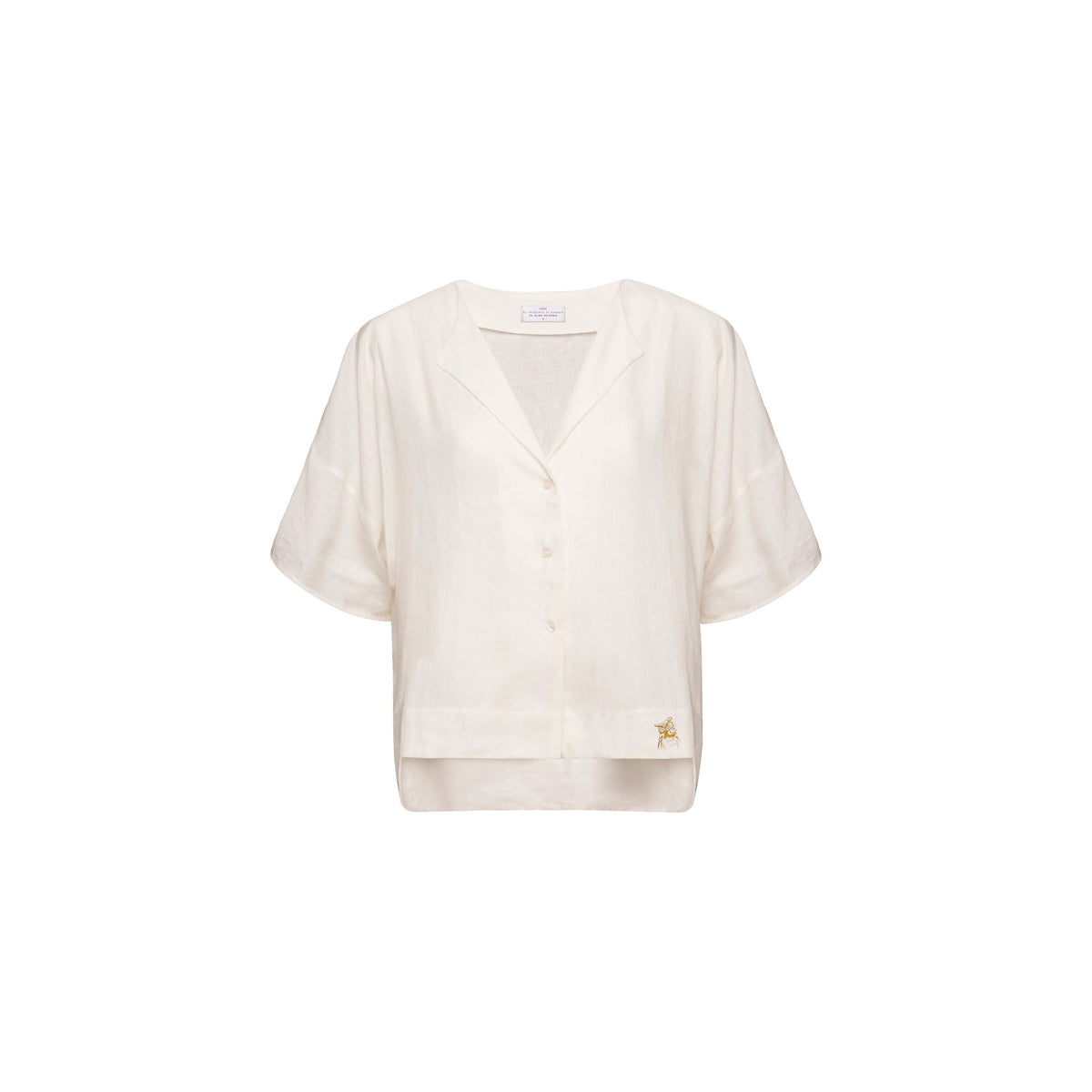 Short Sleeve Blouse Raw Water