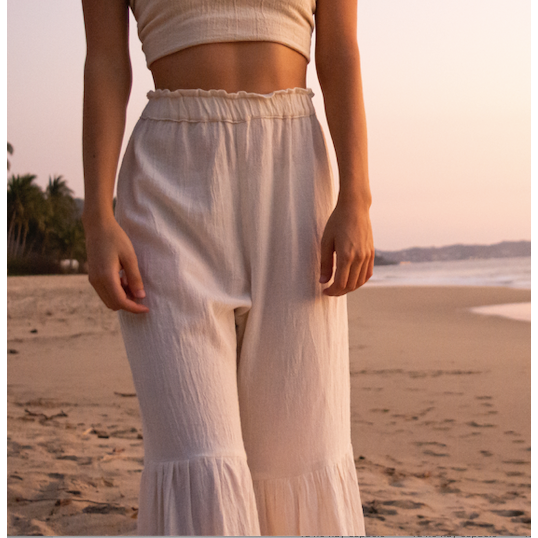 Womens Santorini Linen Trousers