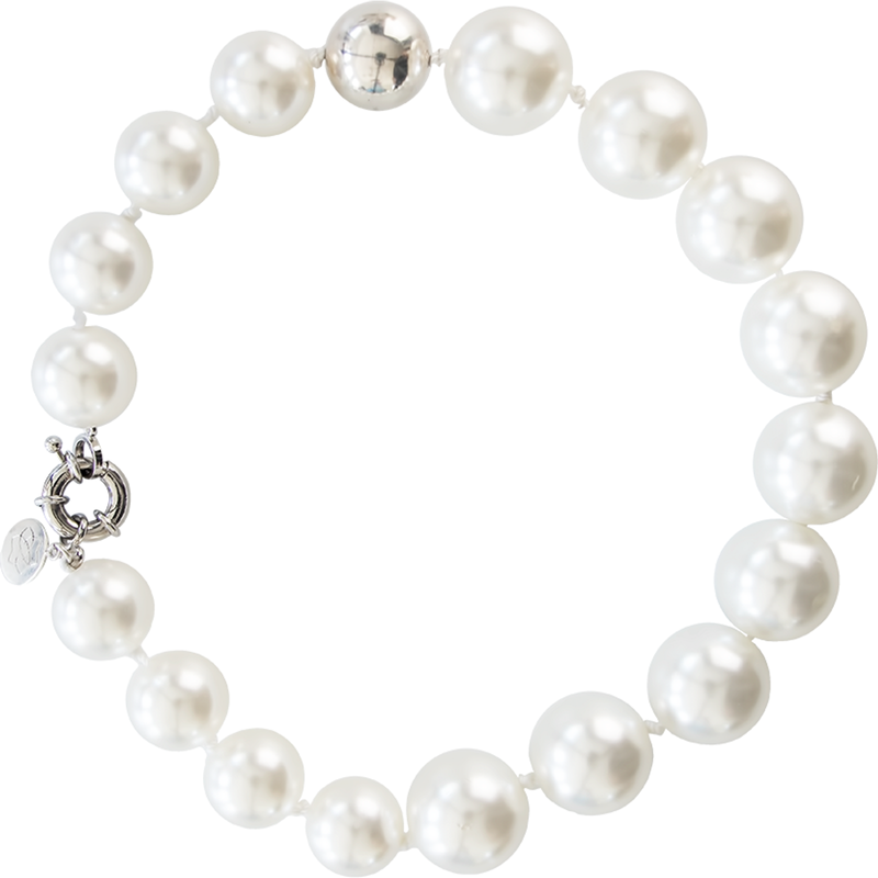 Necklace Perlas XL Detalle Plata