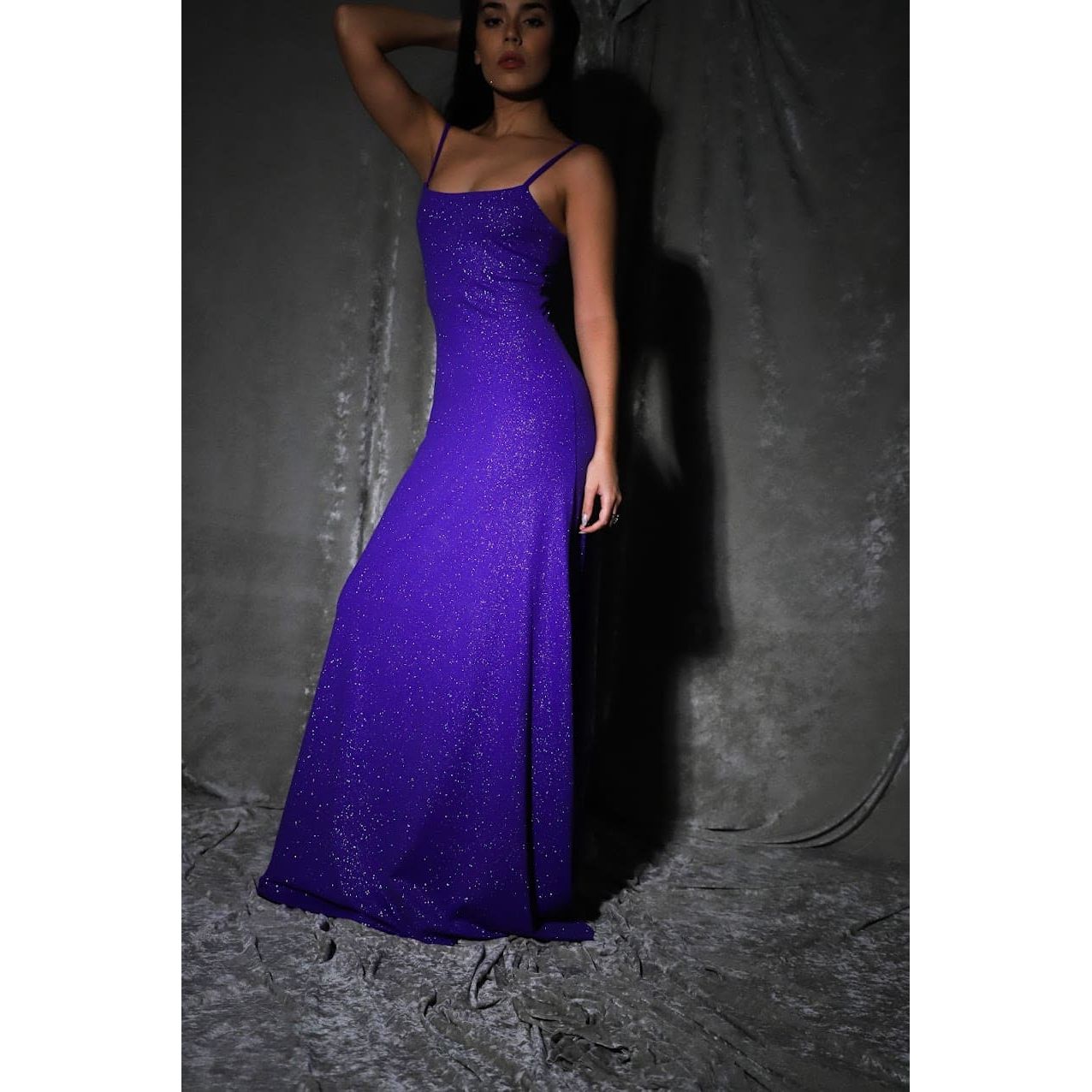Shiny Purple Dress