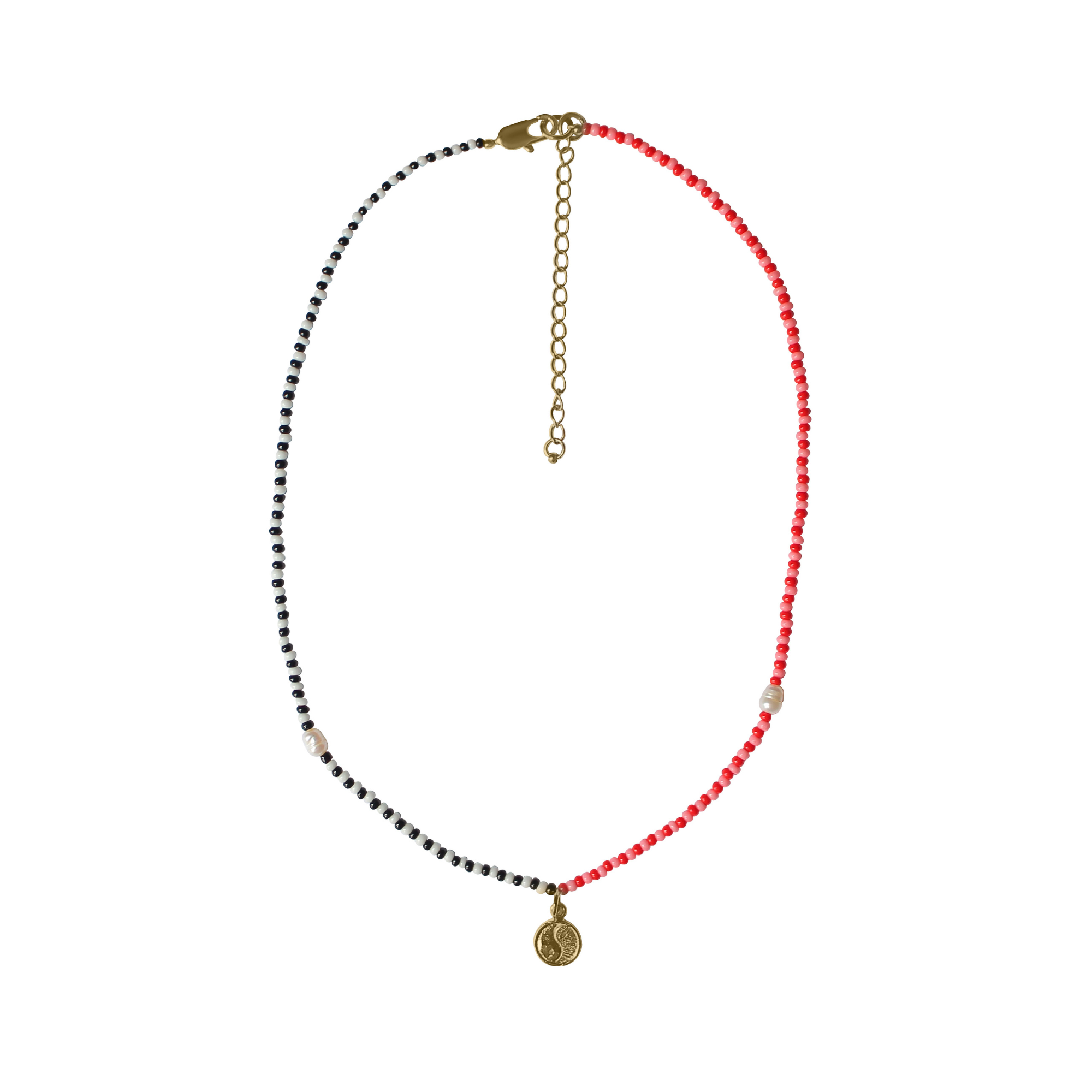 Yin Yang Charm Mini Necklace
