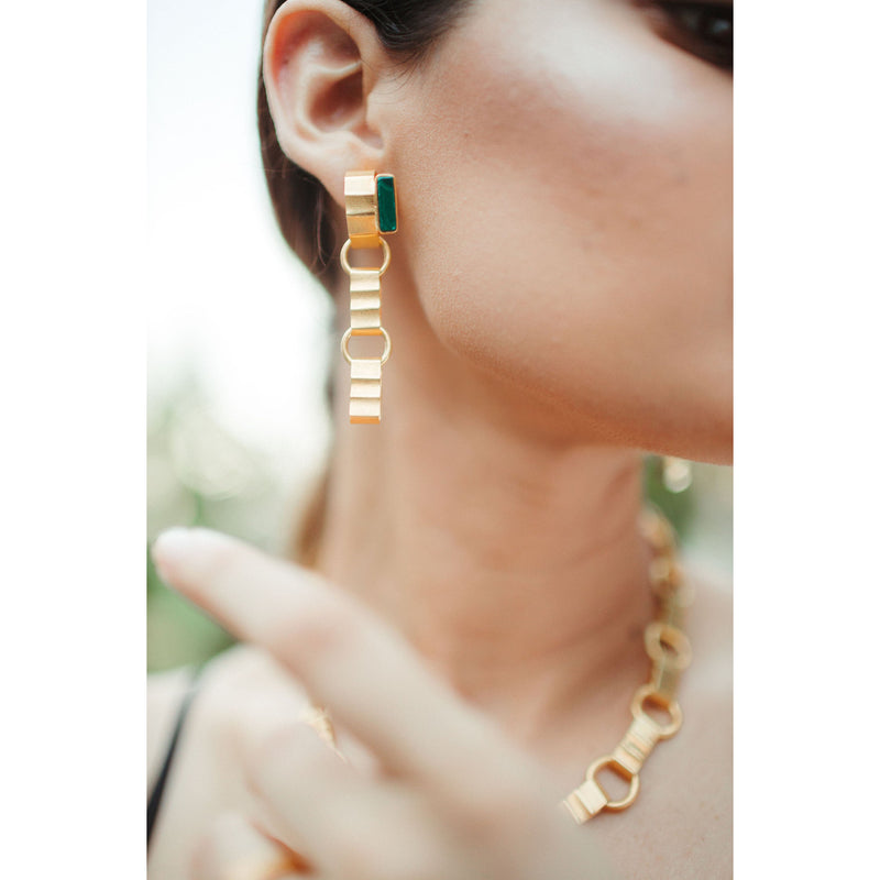 Ololi Reversible Earrings Earrings Geo Designs 