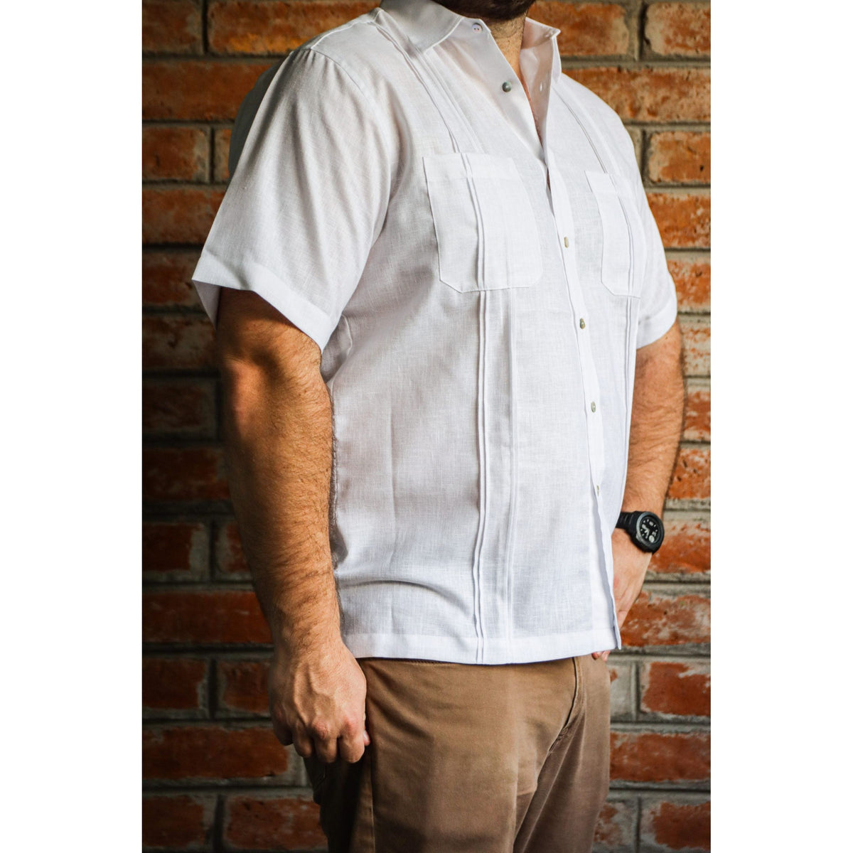 Guayabera Short Sleeve with Bags