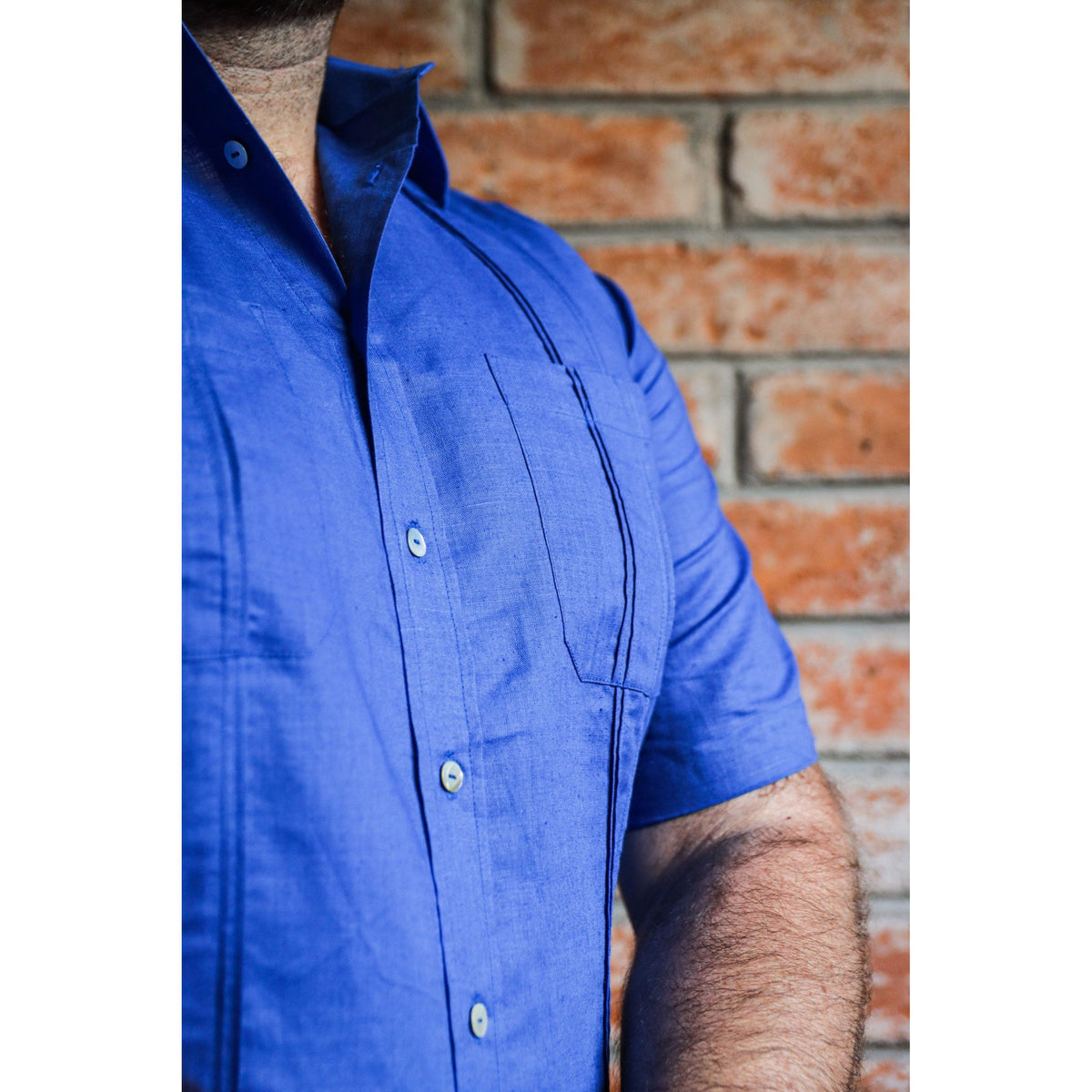 Guayabera Short Sleeve with Bags