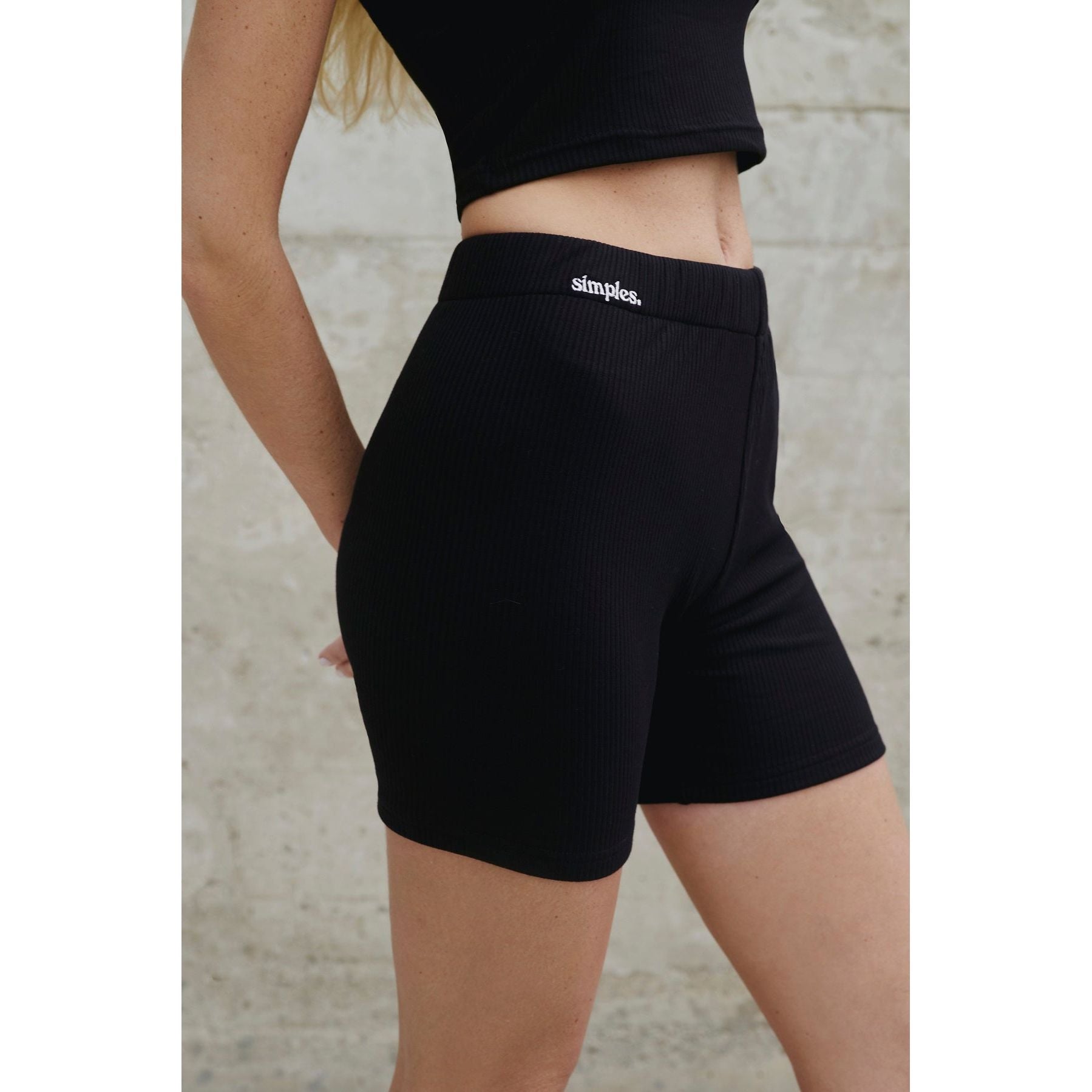 Black Biker Short