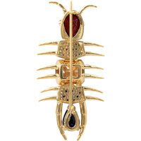 Pin Dorado largo Latón forma Insecto