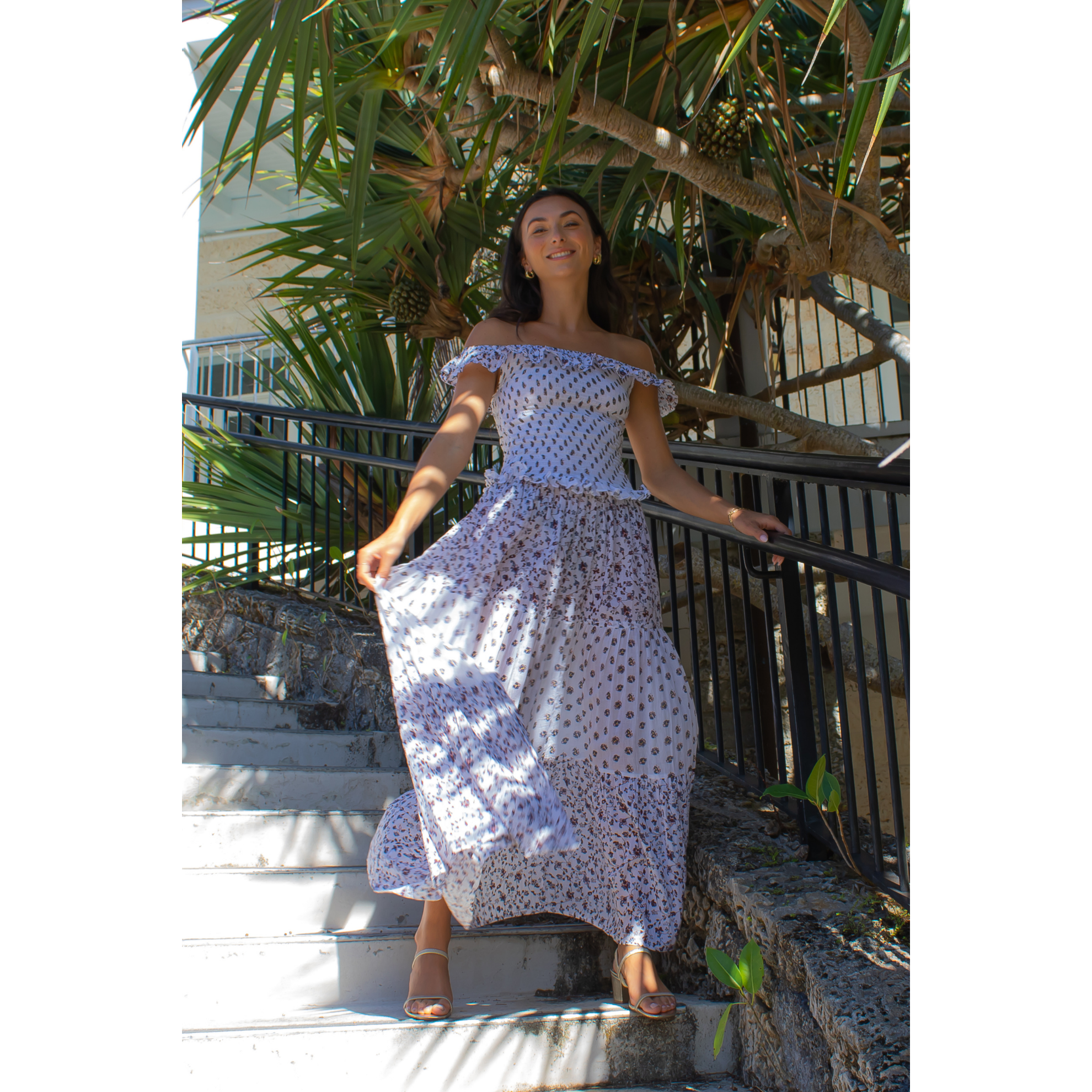 Gaia Dress White