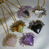 Quartz Sacred Heart Necklaces Tita Lopez 