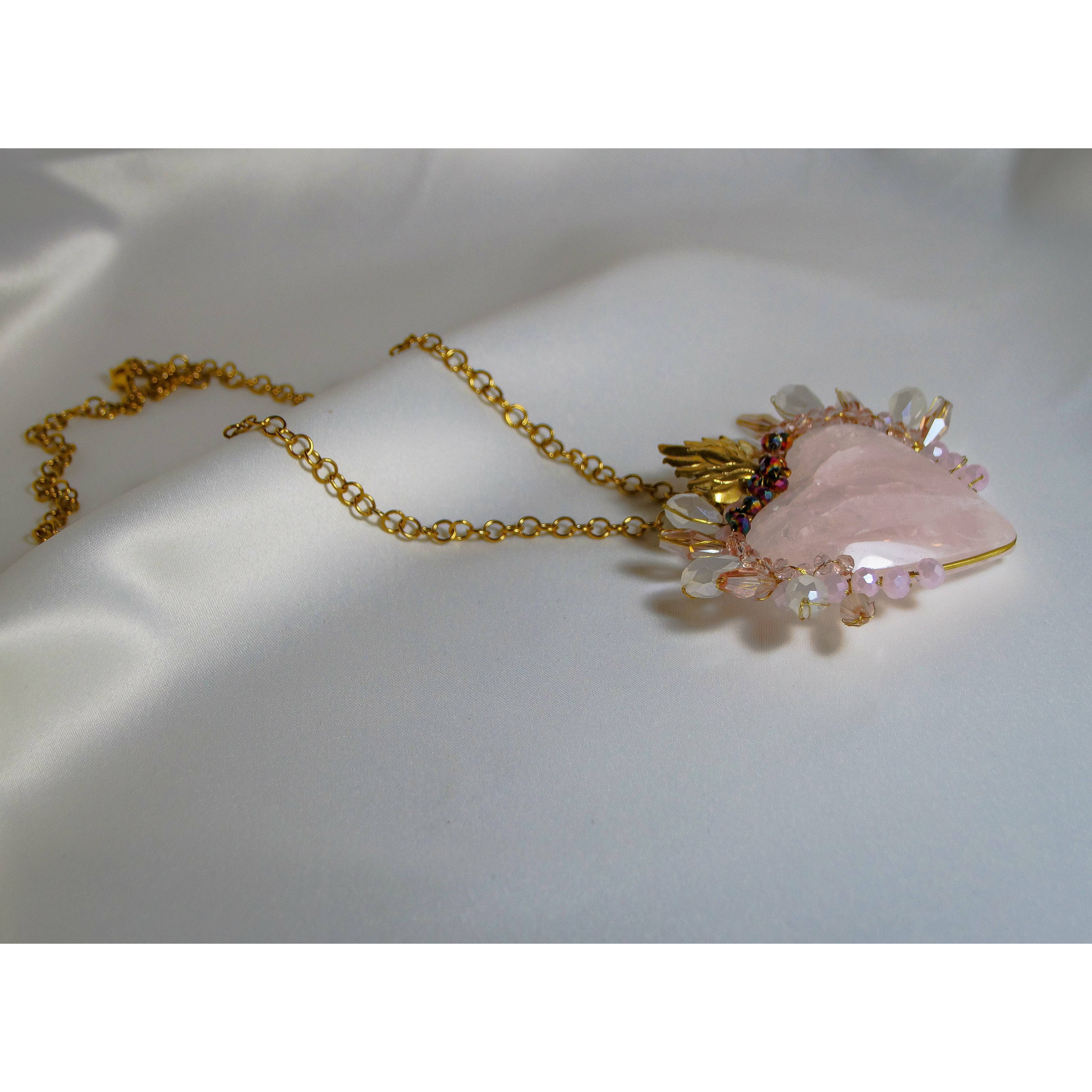 Heart Necklace | Corazon Cuarzo Sacred Heart | Onpost