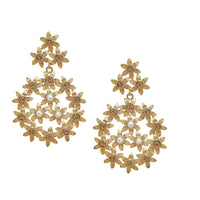 Flower crown earrings