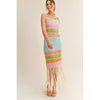 Crochet rainbow dress